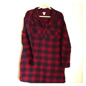 J Crew Plaid Flannel Dress